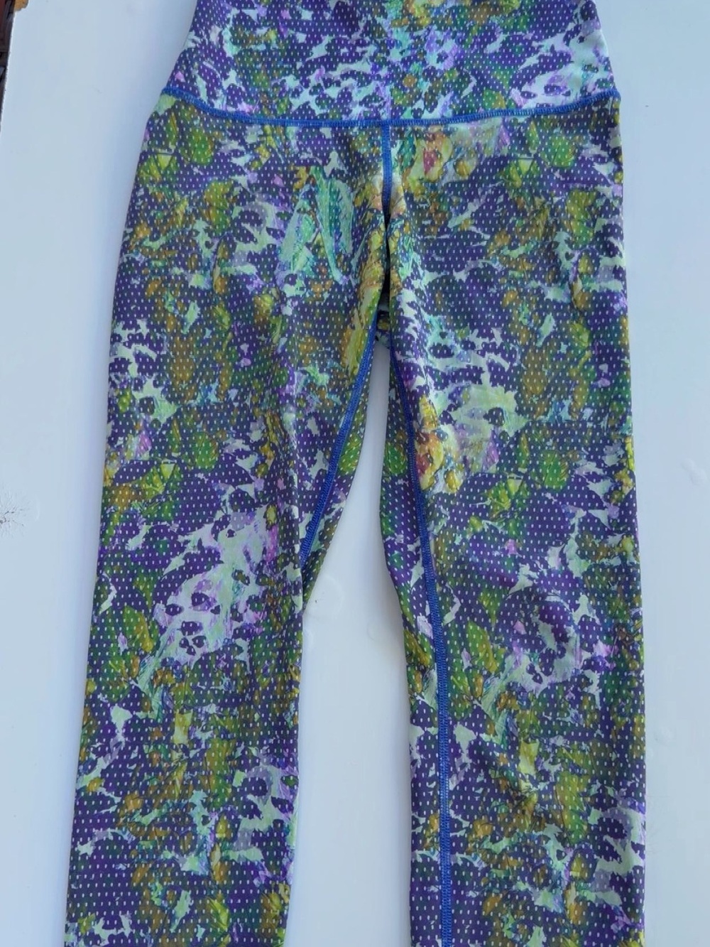 lululemon athletica Purple Floral Print Leggings